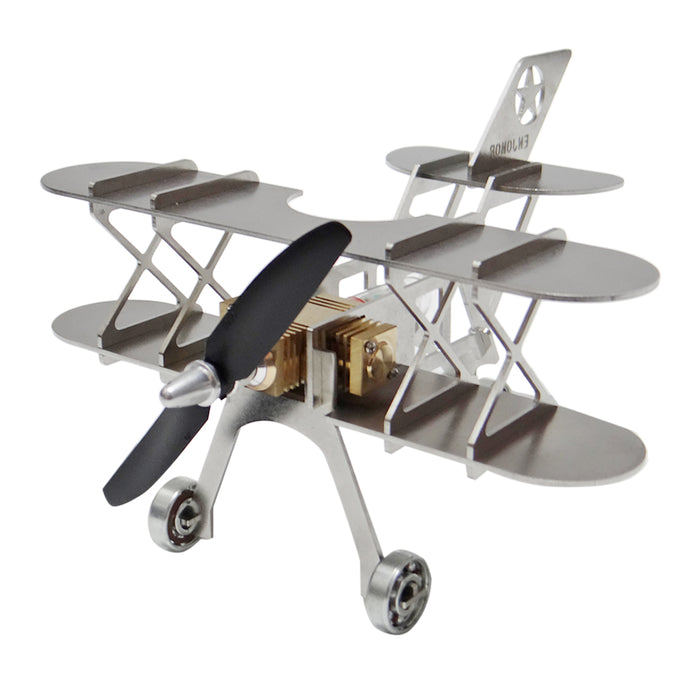 ENJOMOR Metal Stirling Airplane Model Kits STEAM Science Education Toy Boutique Decoration | Enginediy New