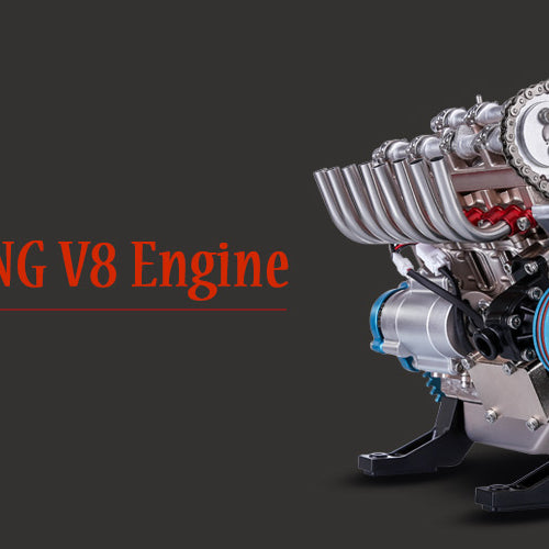 Lastest Review of TECHING V8 Engine Model Kit | EngineDIY