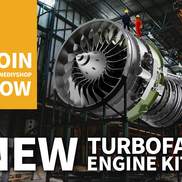 Build Your Own TECHING Turbofan Engine Model Kit that Works