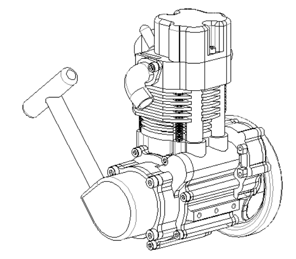 GS-DK01 Single Cylinder Four Stroke Gasoline Model Engine Coming today ...