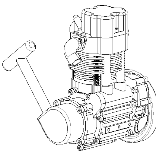 GS-DK01 Single Cylinder Four Stroke Gasoline Model Engine Coming today | EngineDIY