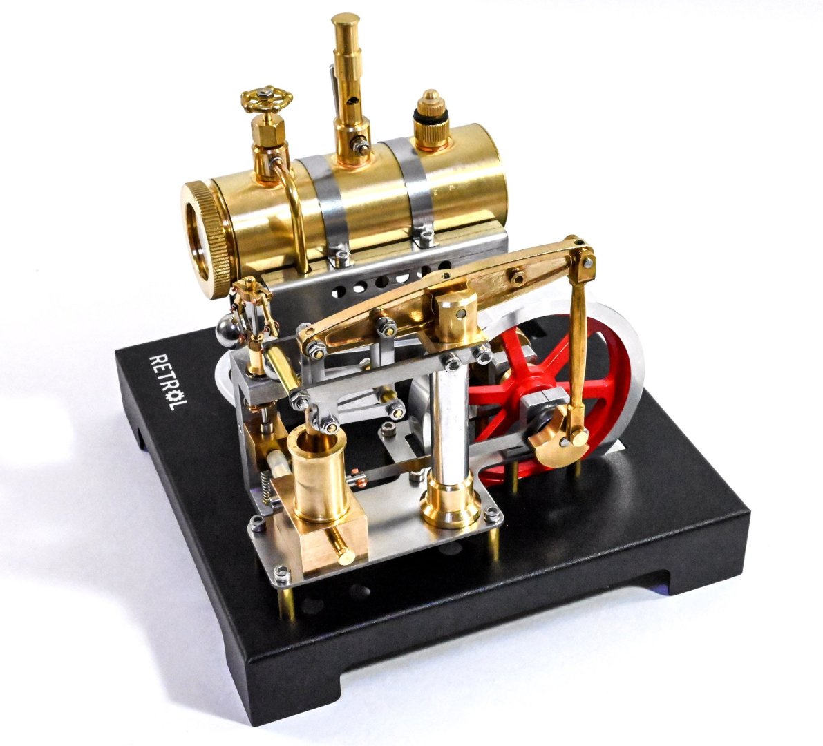 Full Metal Beam Engine Steam Engine (RETROL)- EngineDIY & Model Ship World