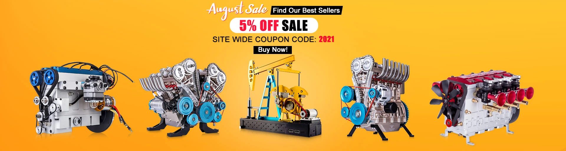 Looking For A Good Deal On DIY Engine Kit? Welcome To Enginediy August Sale!