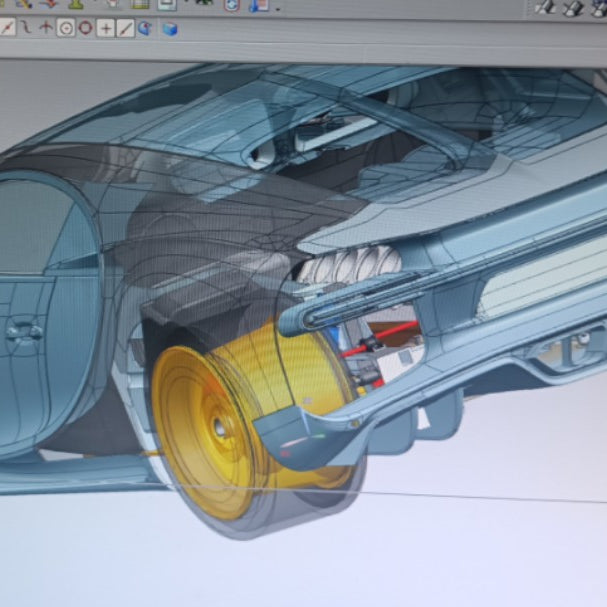 DIY Bugatti Chiron & TOYAN Nitro V8 Model Design Part 1 | EngineDIY