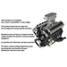 enjomor v12 engine model that works gs-v12 gas engine johnnyq90 large scale model v12 72cc chuan qi 