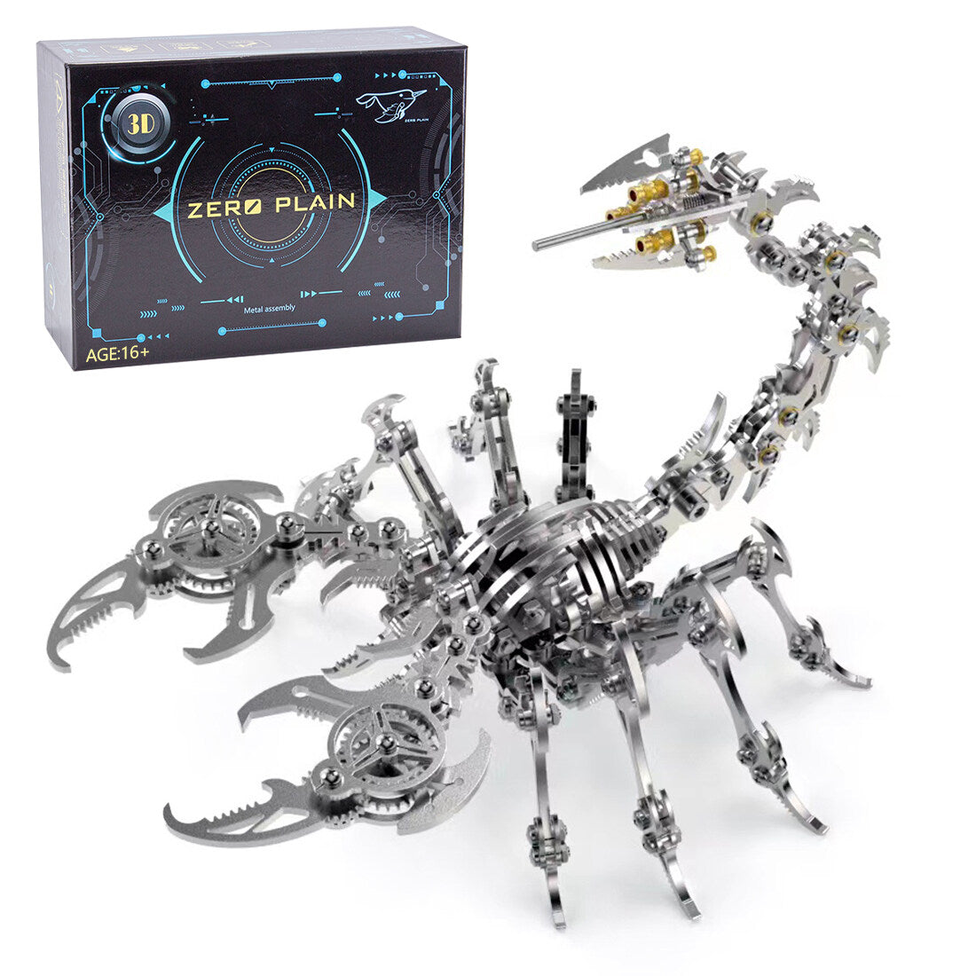 3D Puzzle DIY Model Kit Detachable Jigsaw Scorpion Metal Games - enginediy