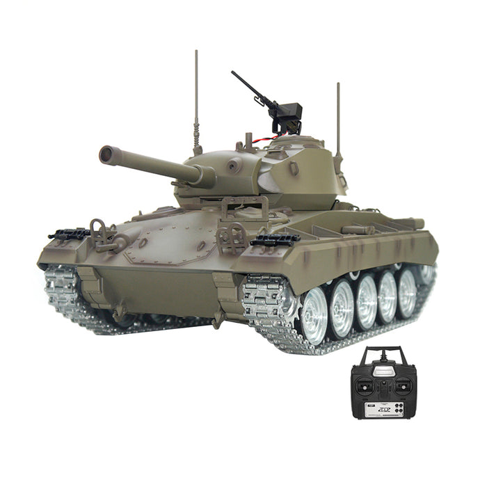 1/16 Scale 2.4G RC US M24 Light Tank Model With Smoke and Sound Effects