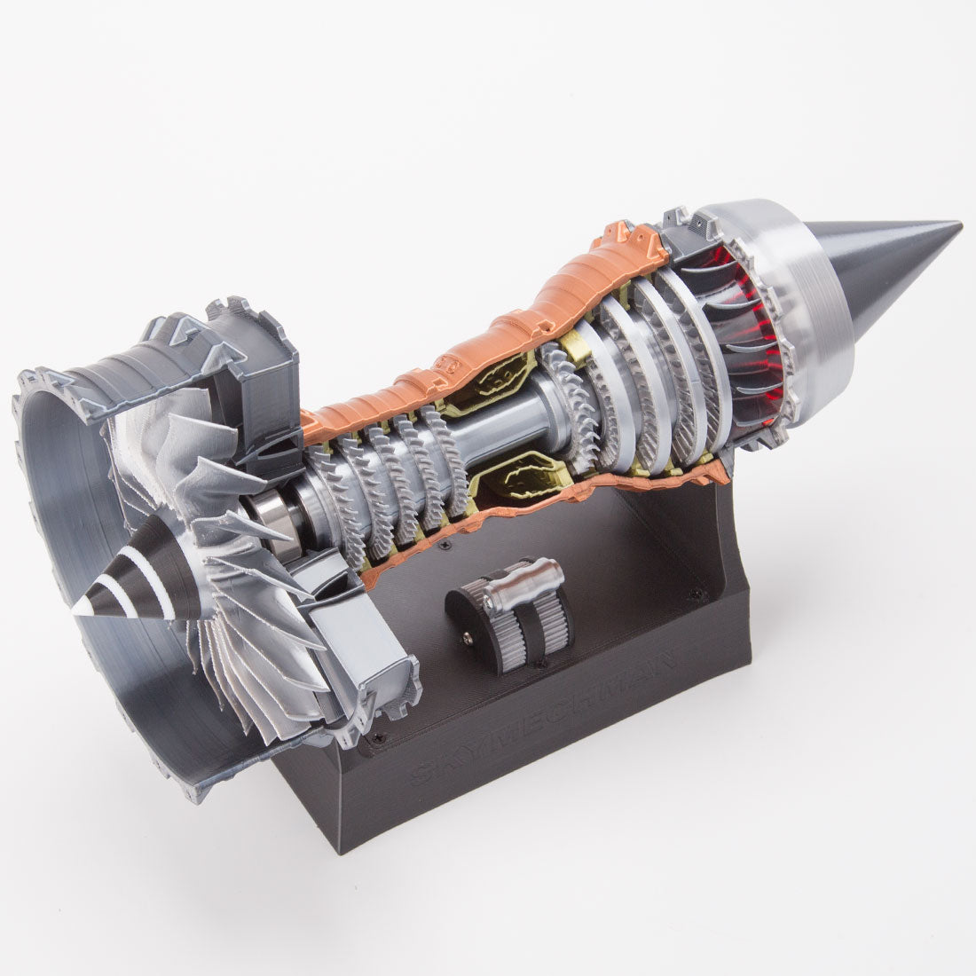 skymech tr900 diy functional turbofan engine 3d printed assembly model dynamic kit version 