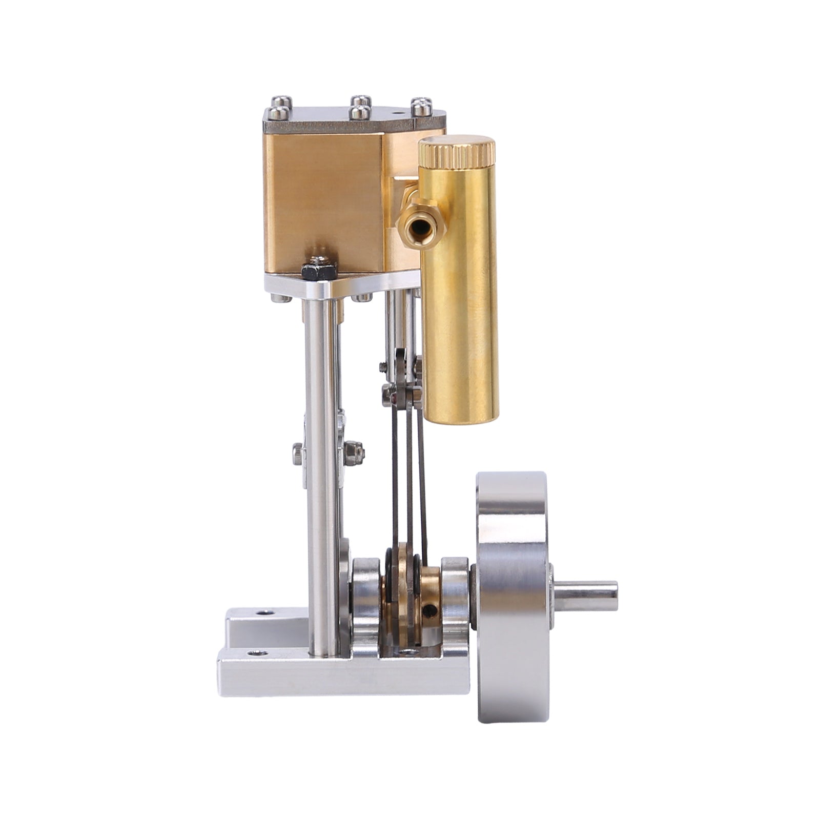 V1313 Mini Vertical Single-Cylinder Steam Engine Model with Reversing Mechanism Steam-Powered Mechanical Model