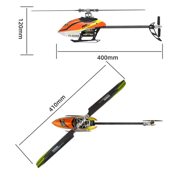 YUXIANG F180V2 2.4G 6CH Direct Drive RC Helicopter Model