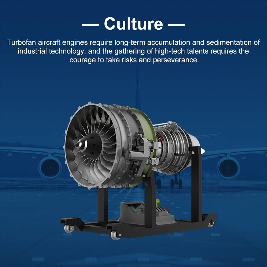 TECHING 1/10 Full Metal Working Turbofan Engine Model - Build Your Own ...