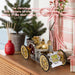 ENJOMOR Antique Metal Steam-Powered Car Model Retrol Steam Engine Model Car STEM Toy Christmas Gift Collection