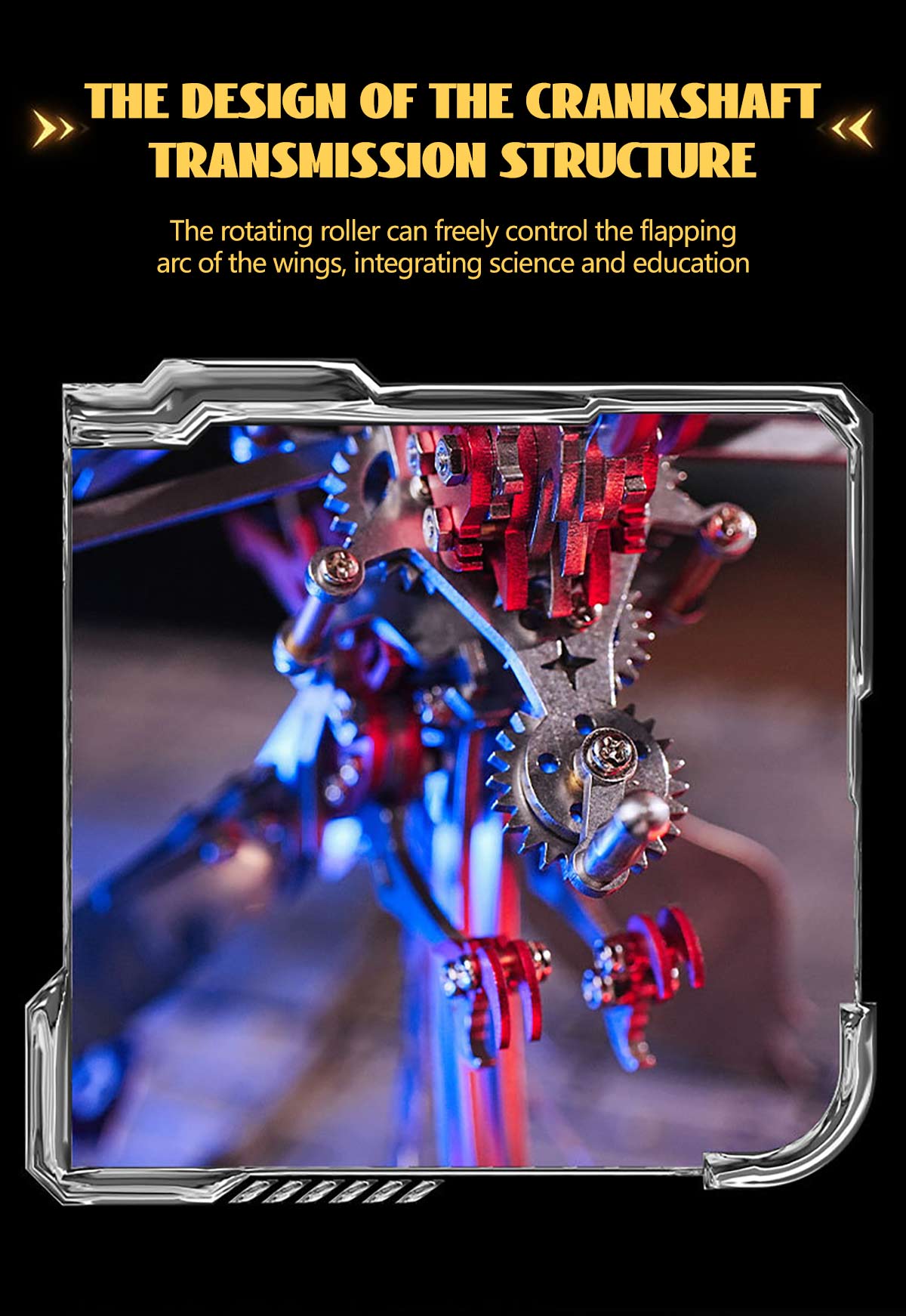 3D Metal Mechanical Phoenix Assembly Model Kit with Mechanical Transmission