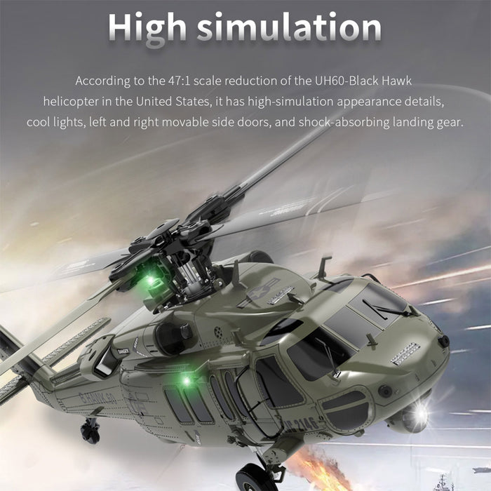 YU XIANG YXZNRC F09-V RC Helicopter 1/47 Scale 2.4G 6CH Dual Brushless Direct Drive Flybarless 6G/3D Stunt Model