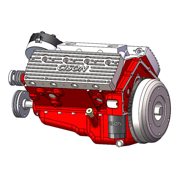 CISON-Kits de modelos de motor de gasolina de bloque pequeño OHV V8, 4  tiempos, 44cc, refrigerado por agua 1/6, Mini motor V8, juguete de montaje  DIY para adultos - AliExpress