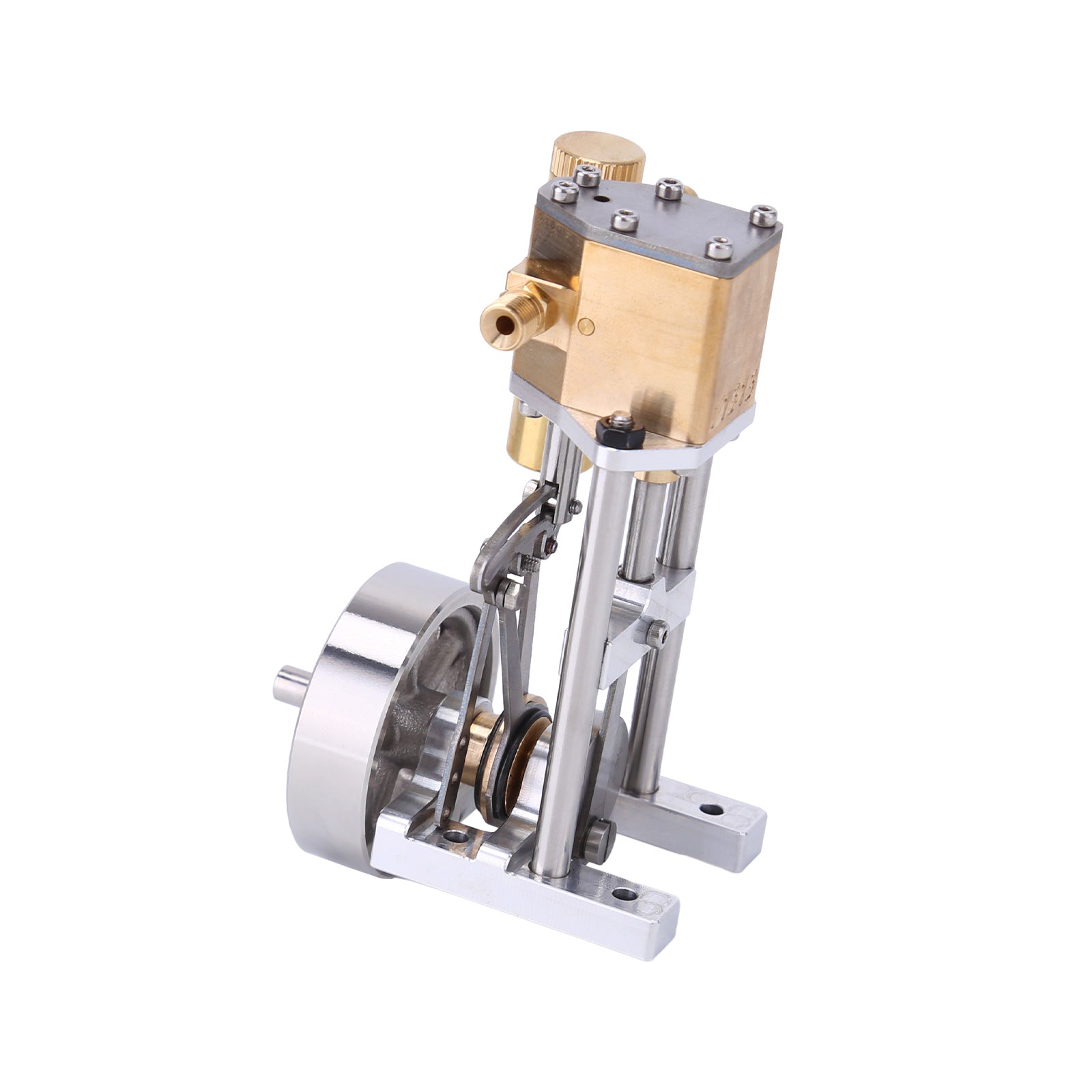 V1313 Mini Vertical Single-Cylinder Steam Engine Model with Reversing Mechanism Steam-Powered Mechanical Model