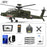 YU XIANG F11 AH64 1/32 Scale 2.4G 6CH RTF Helicopter Model 