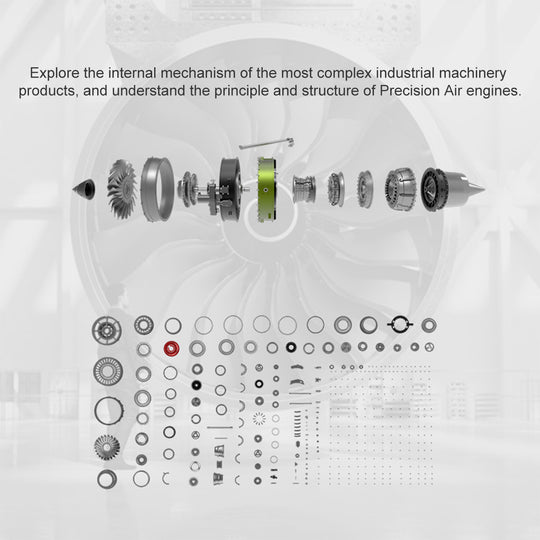 teching metal turbofan engine model kit that works build your own jet engine building set 