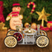 ENJOMOR Antique Metal Steam-Powered Car Model Retrol Steam Engine Model Car STEM Toy Christmas Gift Collection