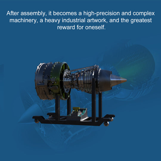 teching metal turbofan engine model kit that works build your own jet engine building set 