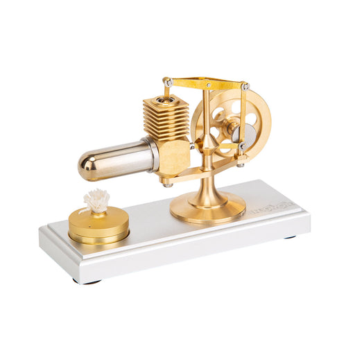 ENJOMOR Hog Stirling Engine Mini Balance Beam Hot Air Stirling External Combustion Engine Model 