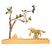 3d mechanical brass horse model with wooden base