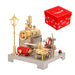 retrol se-02 metal steam engine model and boiler model kit with generator and street lamp