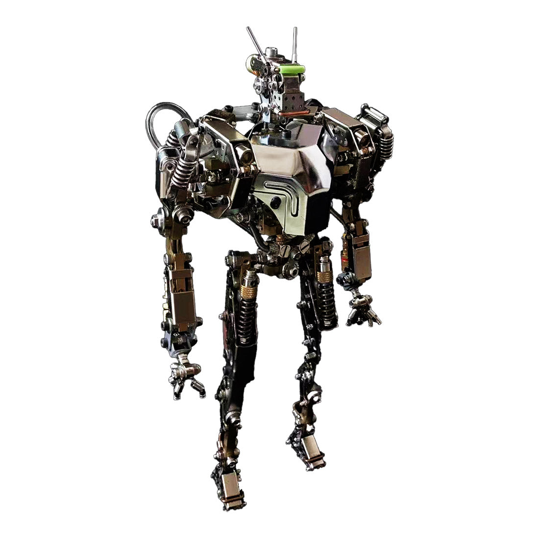 Humanoid-1 3D Metal Future Mech War Machine Model with Articulated Joints & Lights