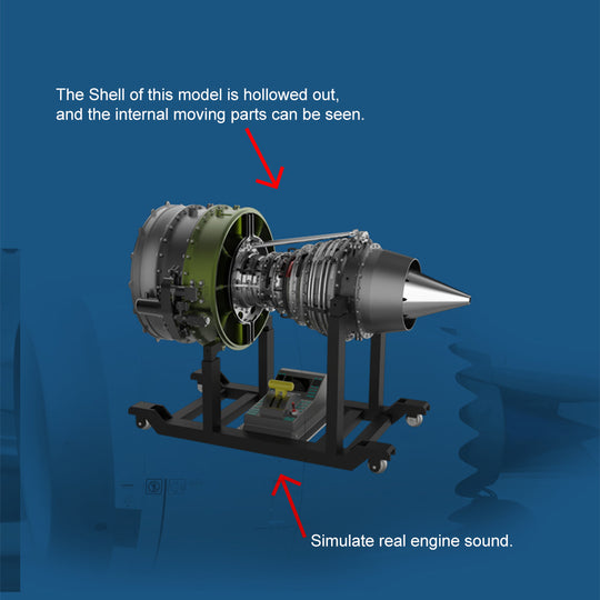 teching metal turbofan engine model kit that works build your own jet engine building set 