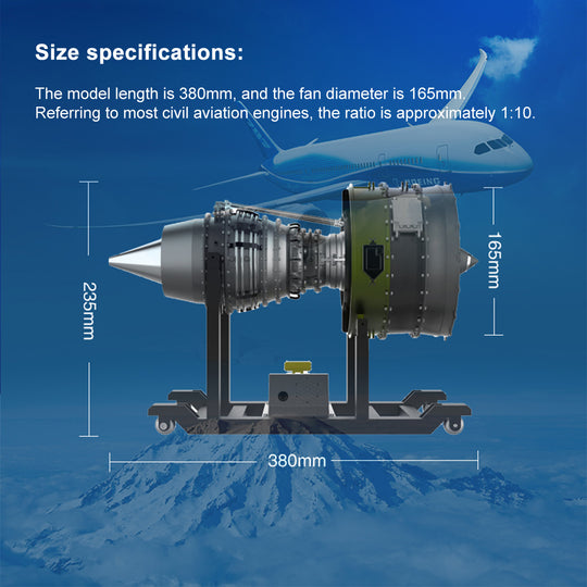 teching metal turbofan engine model kit that works build your own jet engine building set 