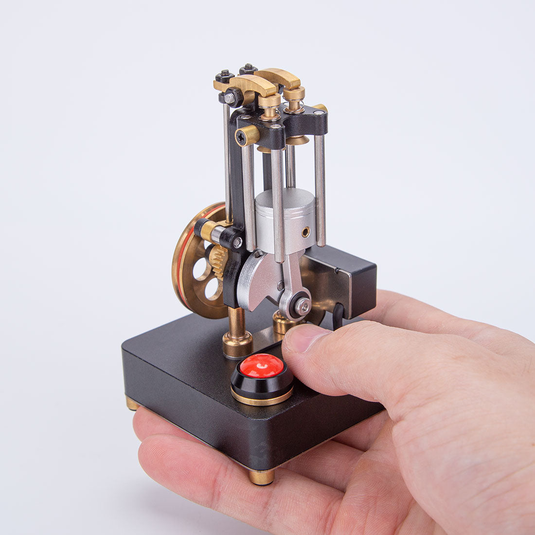 Mini Metal Mechanical 4-stroke Internal Combustion Engine Model Toy for Educational Experimental Science Demonstration