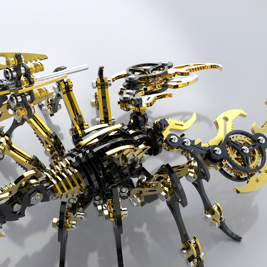 3D DIY Mechanical Punk Scorpion Animal Metal Puzzle Model Assembly Toy Creative Ornament