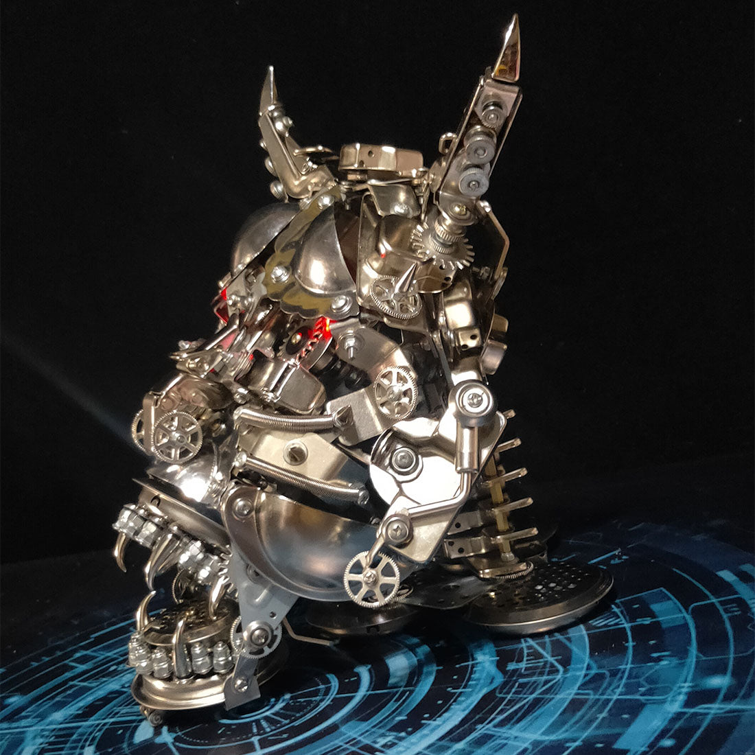 Hannya 3D DIY Mechanical Punk Japanese Ghast Mask Metal Assembly Model