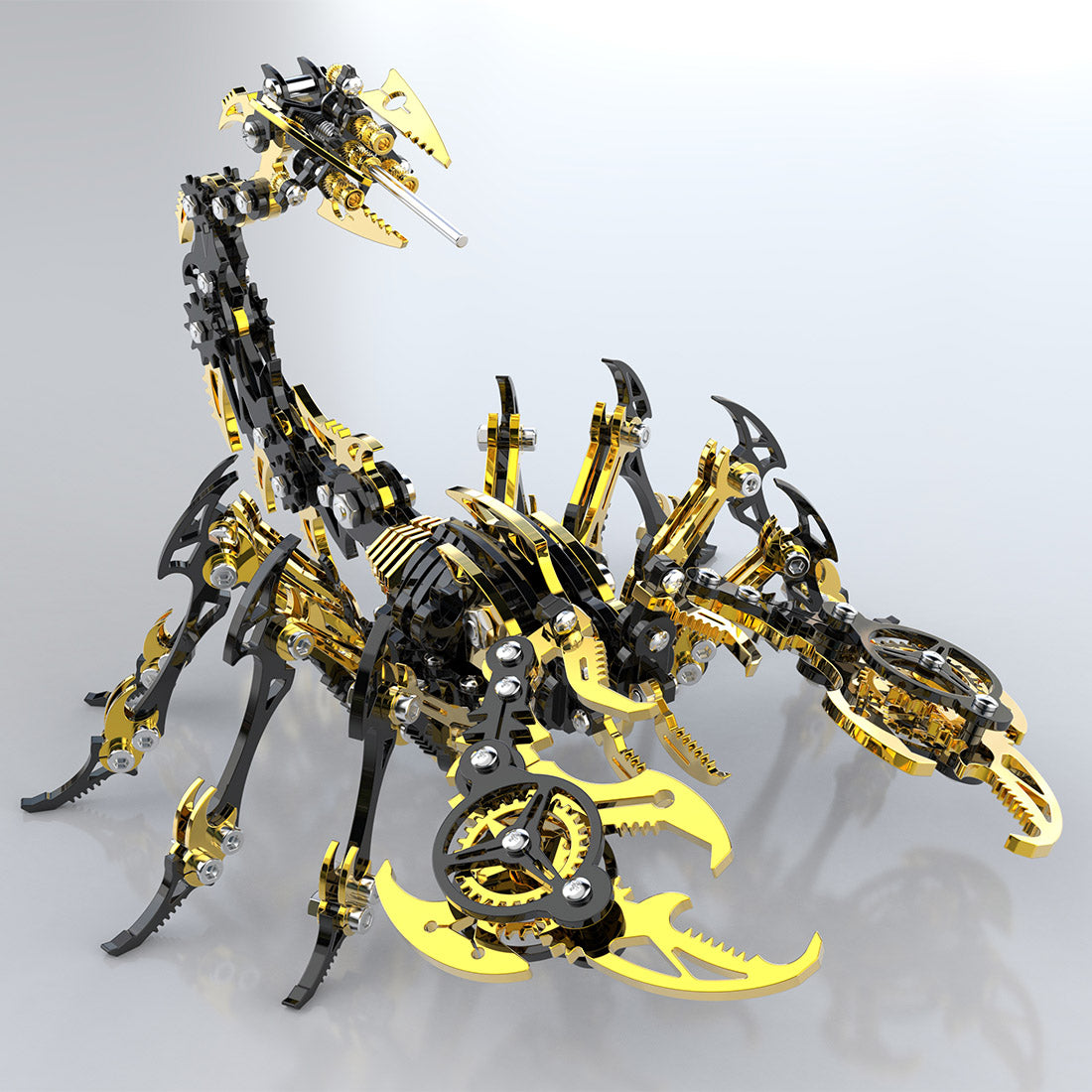 3D DIY Mechanical Punk Scorpion Animal Metal Puzzle Model Assembly Toy Creative Ornament