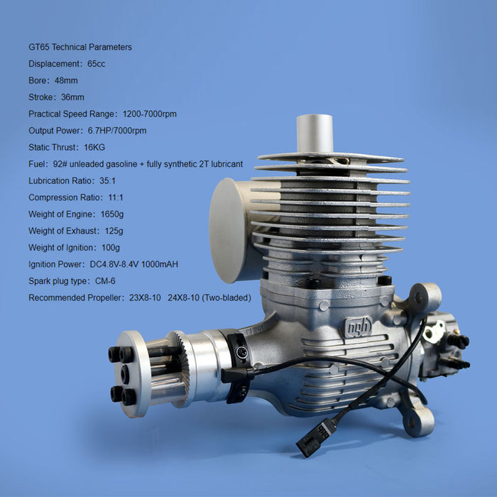 NGH GT65 65cc air-cooled gasoline engine model 