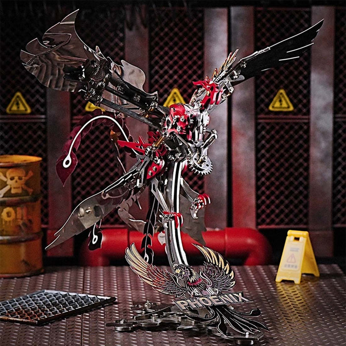 3D Metal Mechanical Phoenix Assembly Model Kit with Mechanical Transmission