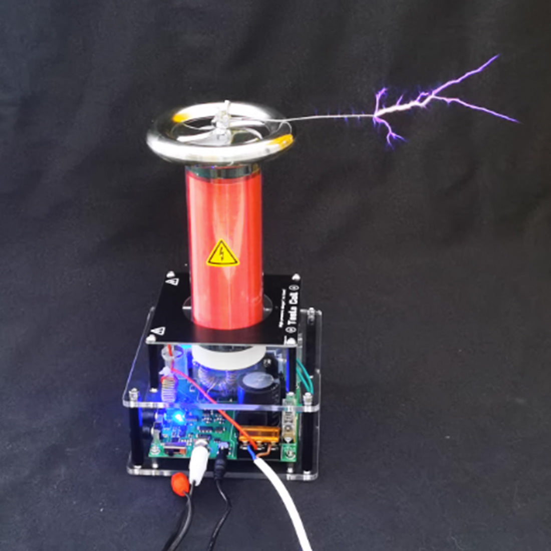 Mini Solid-State Integrated Tesla Coil with Arc Music Playback Experimental Science Creative Gift