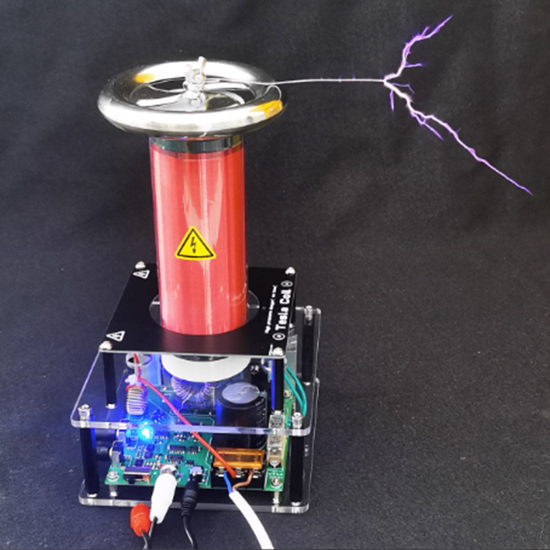 Mini Solid-State Integrated Tesla Coil with Arc Music Playback Experimental Science Creative Gift