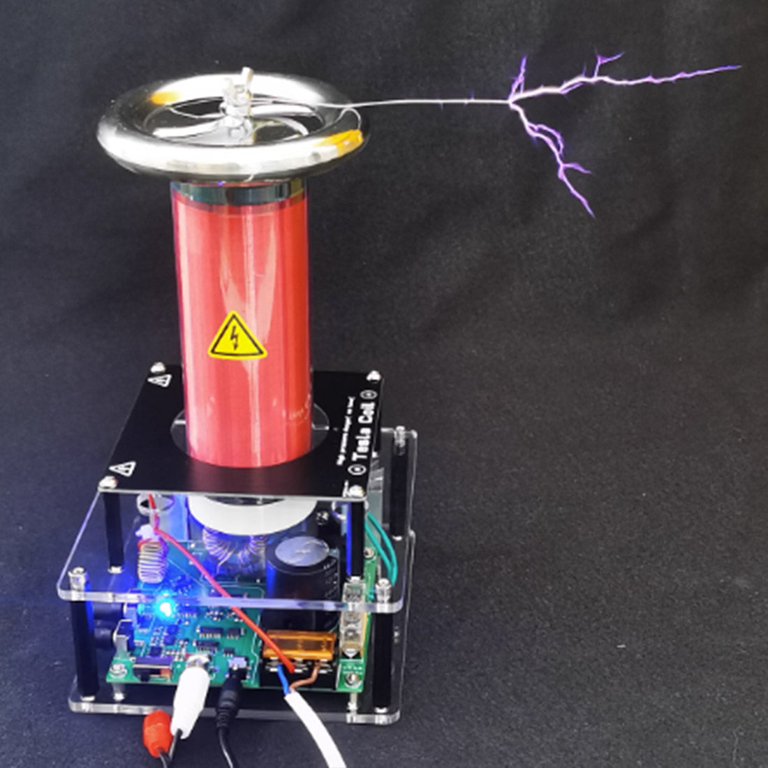 Mini Solid-State Integrated Tesla Coil with Arc Music Playback Experimental Science Creative Gift