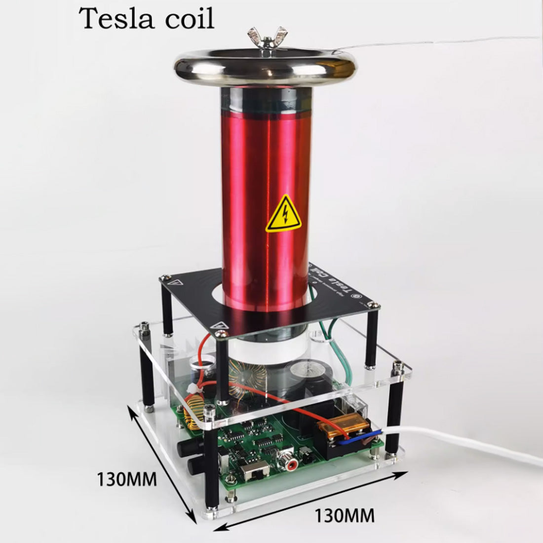 Mini Solid-State Integrated Tesla Coil with Arc Music Playback Experimental Science Creative Gift