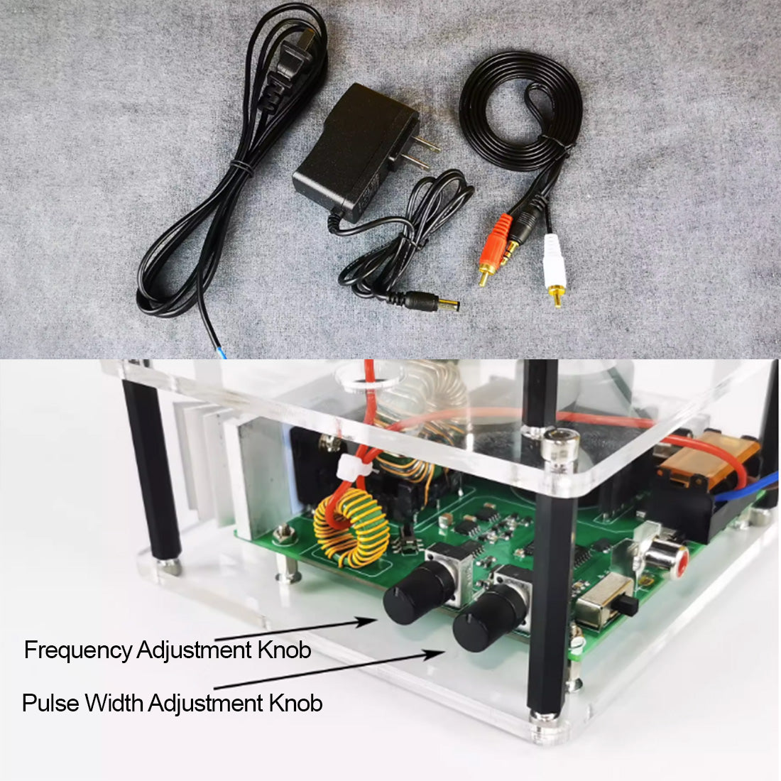 Mini Solid-State Integrated Tesla Coil with Arc Music Playback Experimental Science Creative Gift