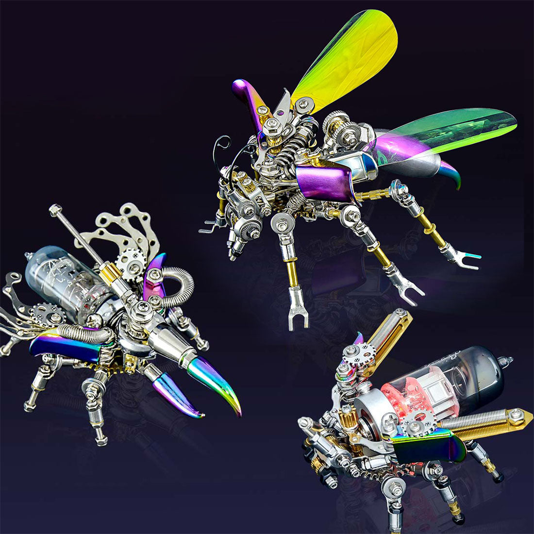 Mechanical Wasp 3D Metal DIY Assembly Model Kit Toy 180PCS