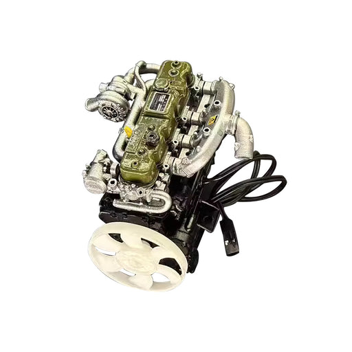 1/10 Scale Resin Inline Four-Cylinder Functional Vintage Diesel Engine Model for RC Crawlers