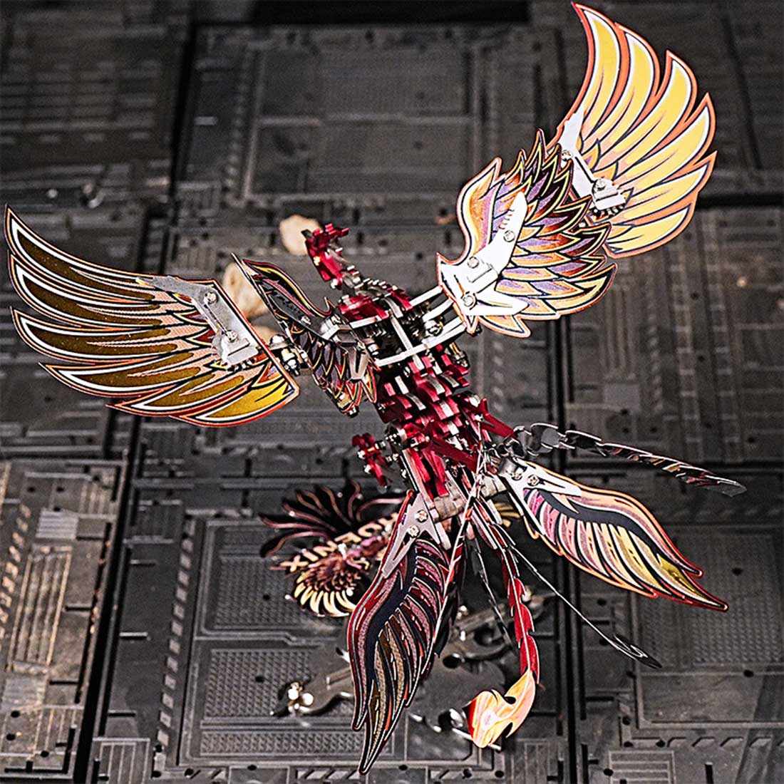 3D Metal Mechanical Phoenix Assembly Model Kit with Mechanical Transmission