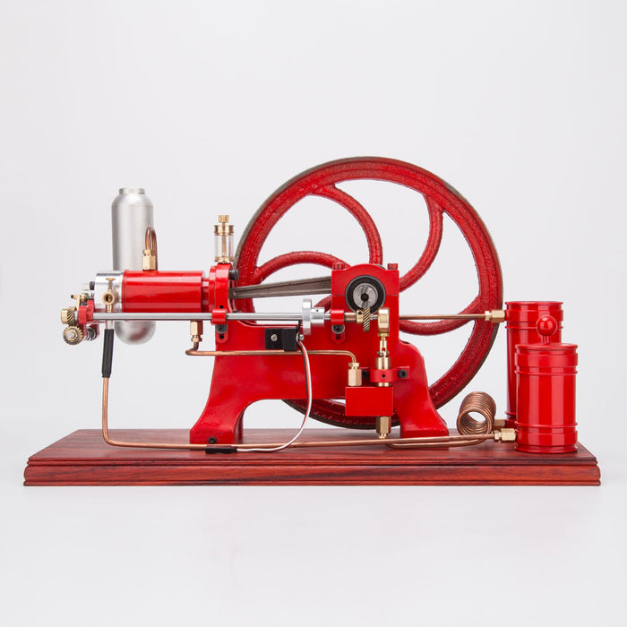 RETROL Horizontal Mill Engine Stationary Steam Engine Hot-bulb Engine Look 4-Stroke Water-cooling Gasoline Engine IC Engine Model