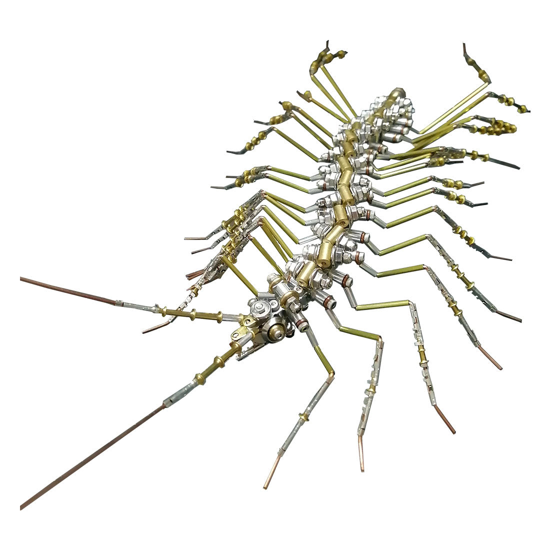 Mechanical Punk Scutigera 3D Metal Model Steampunk Insect Centipede DIY Assembly Kit 700+PCS