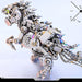 3D DIY Mechanical Dinosaur with Wings Punk Metal Assembly Dinosaur Model Creative Trendy Desk Ornament