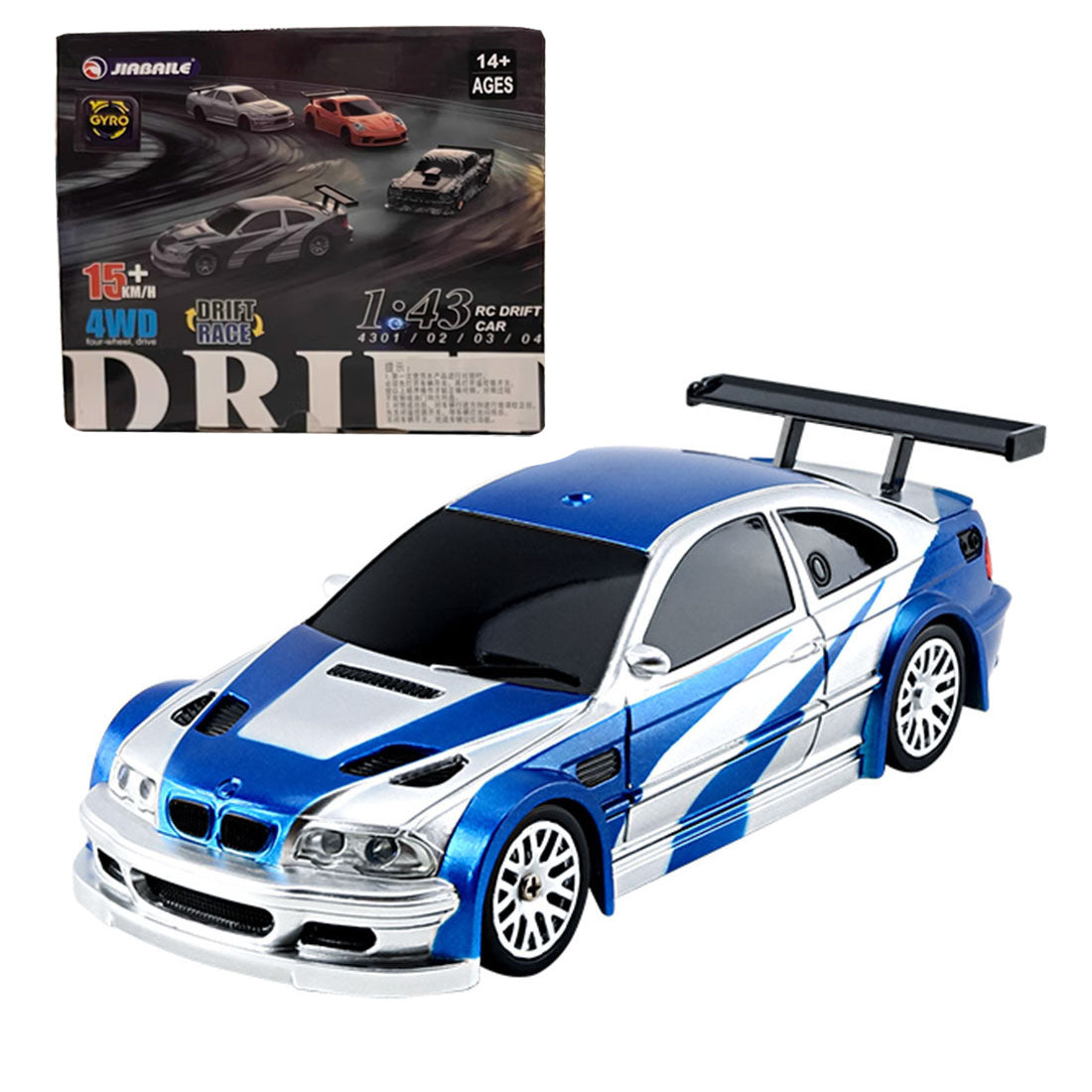 1/43 scale 2.4G 4wd full-proportion rc electric mini racing drift car model