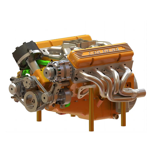 Building a V8 Engine Model Kit. Assembling and Starting the V8 Engine 