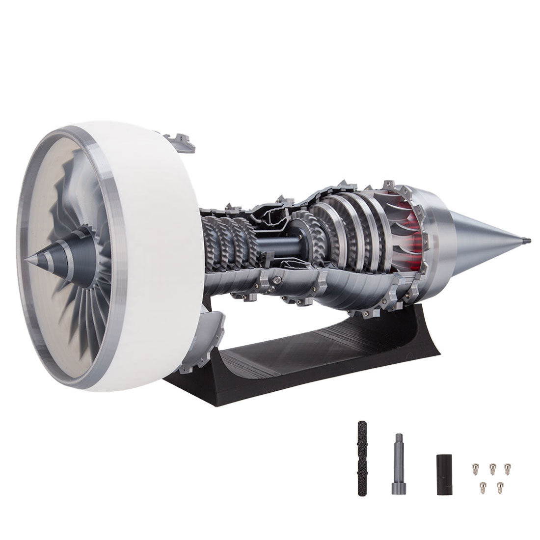 SKYMECH TRENT900 1/15 Scale 3D Printed Functional Turbofan Aircraft Engine Model (RTR Electric Light Version)